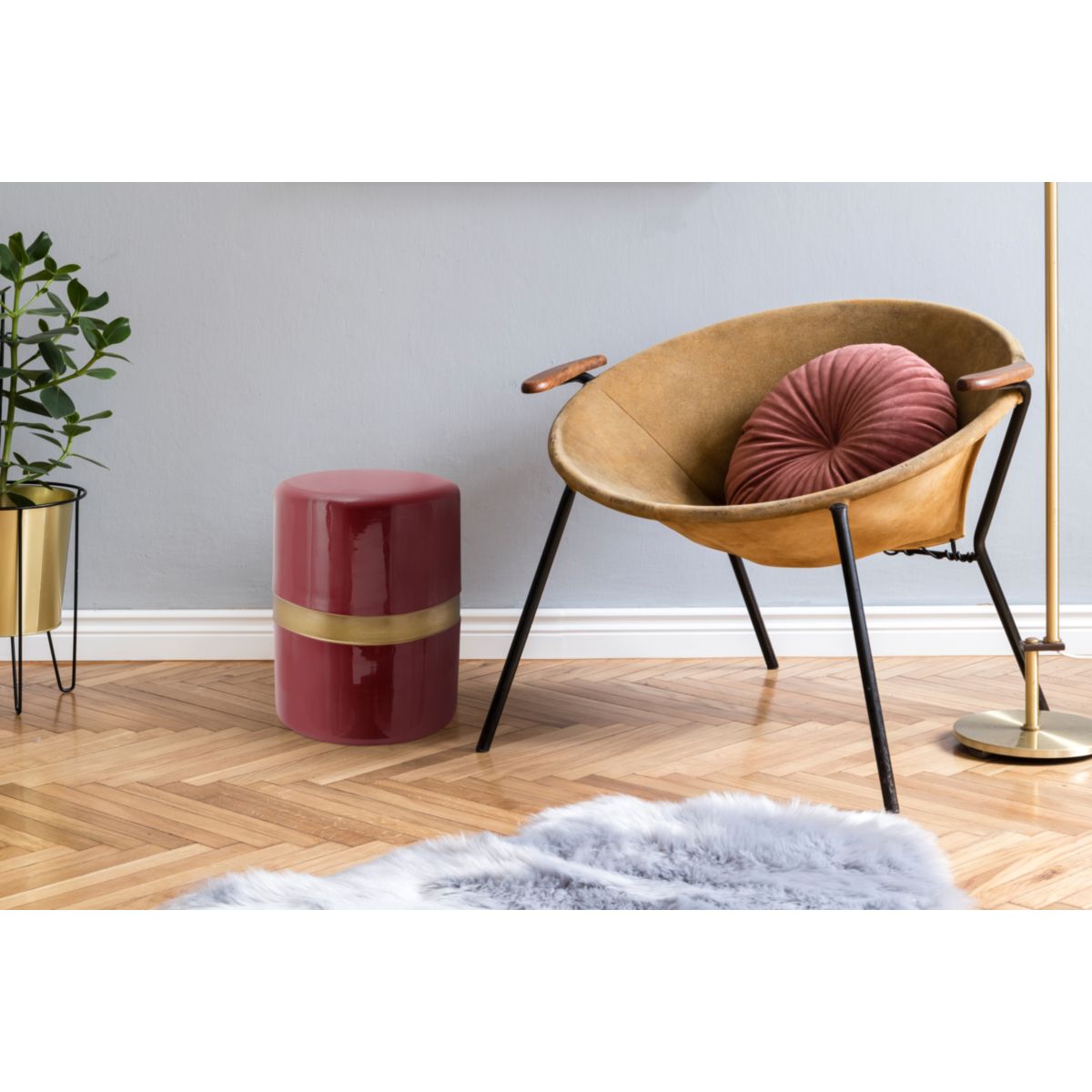 Beistelltisch Art Deco 475 pflaume Bild 3