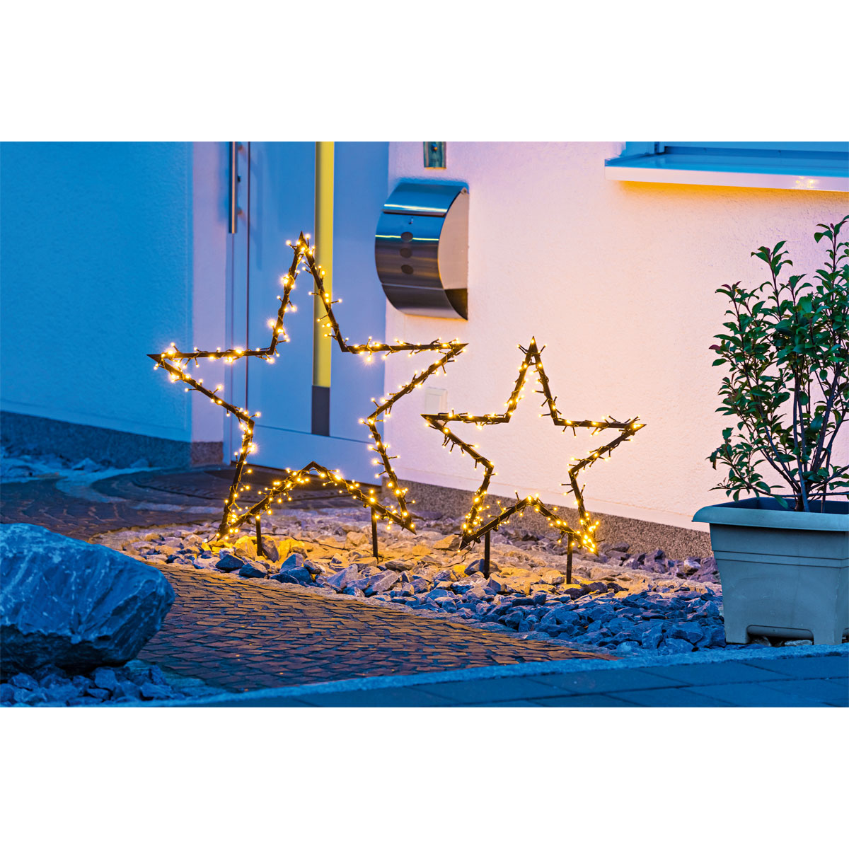 Ambientis Gartenstecker Stern 250 LEDs Außen 5m Zuleitung Bild 2