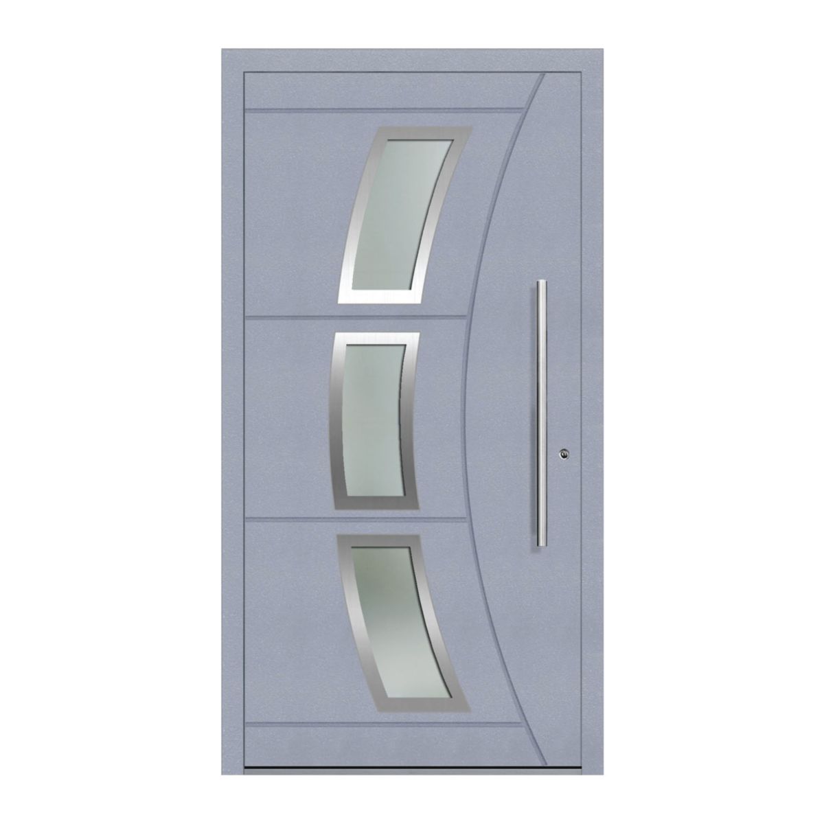 Schüco Aluminium Haustür 601 Venedig Excellent 1100 x 2100 mm RAL9016/7040 DR