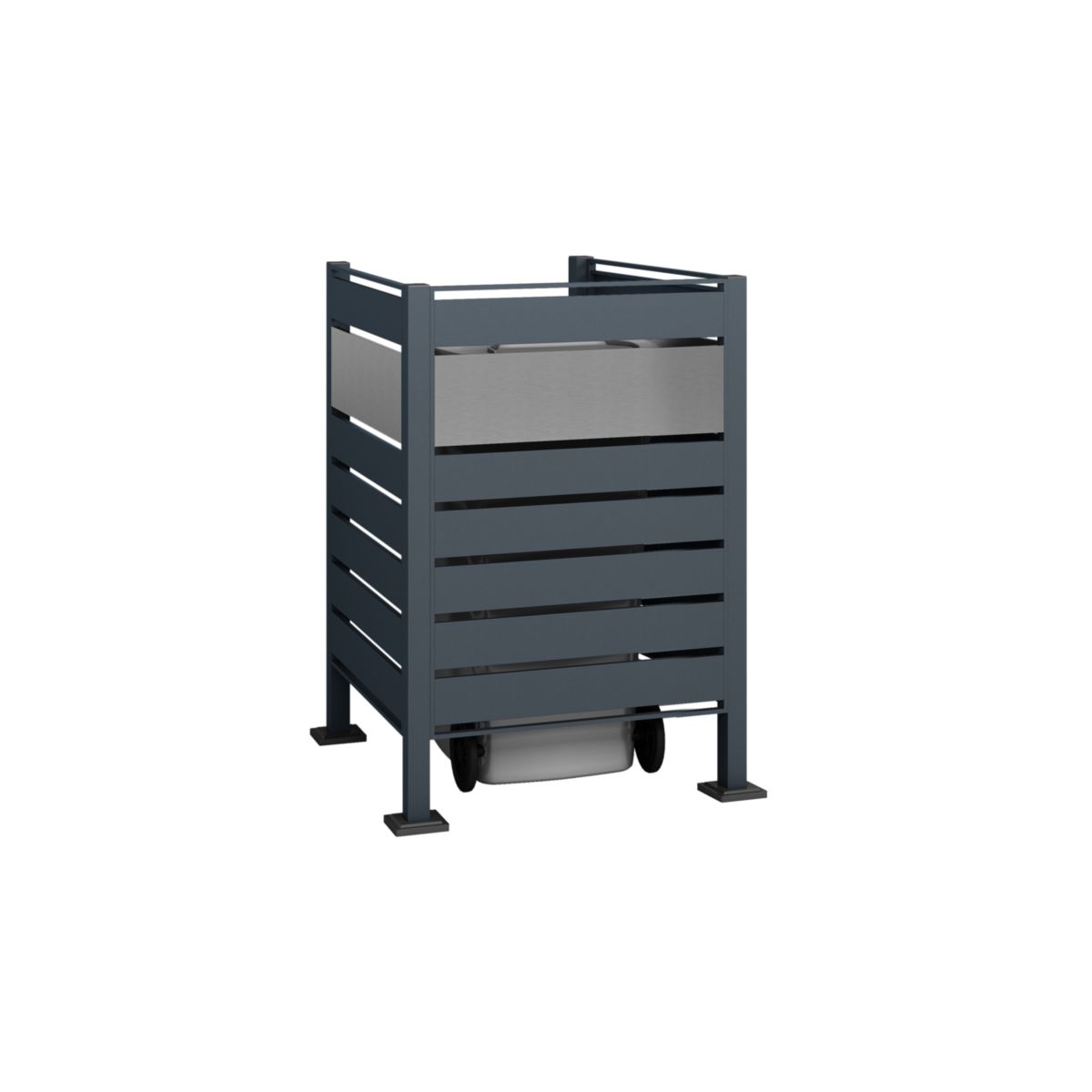 Westmann Mülltonnenverkleidung Planum 1x 240 L 1er Box 90x90x120 cm