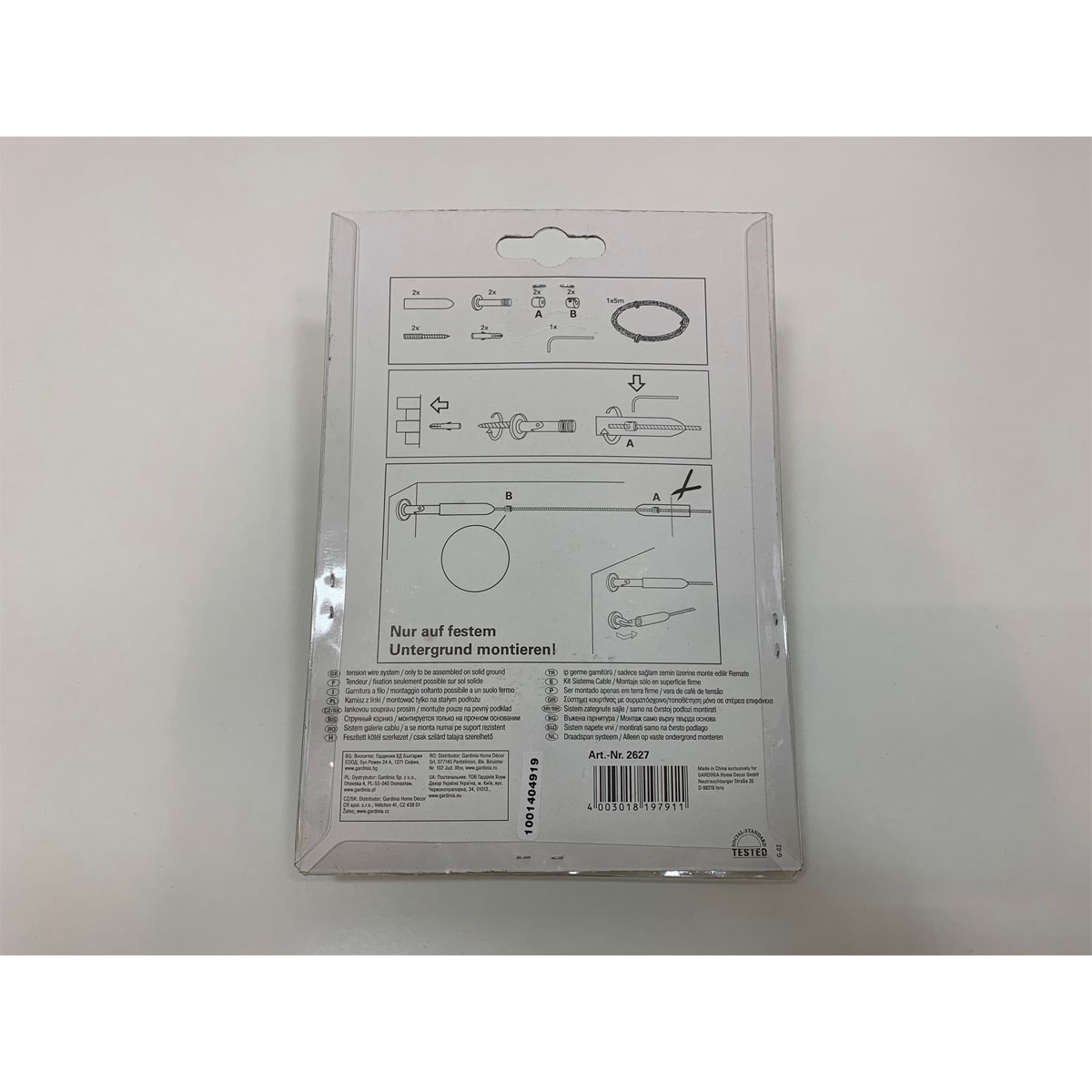 Gardinia Seilspanngarnitur Race 5 m silber matt Bild 2