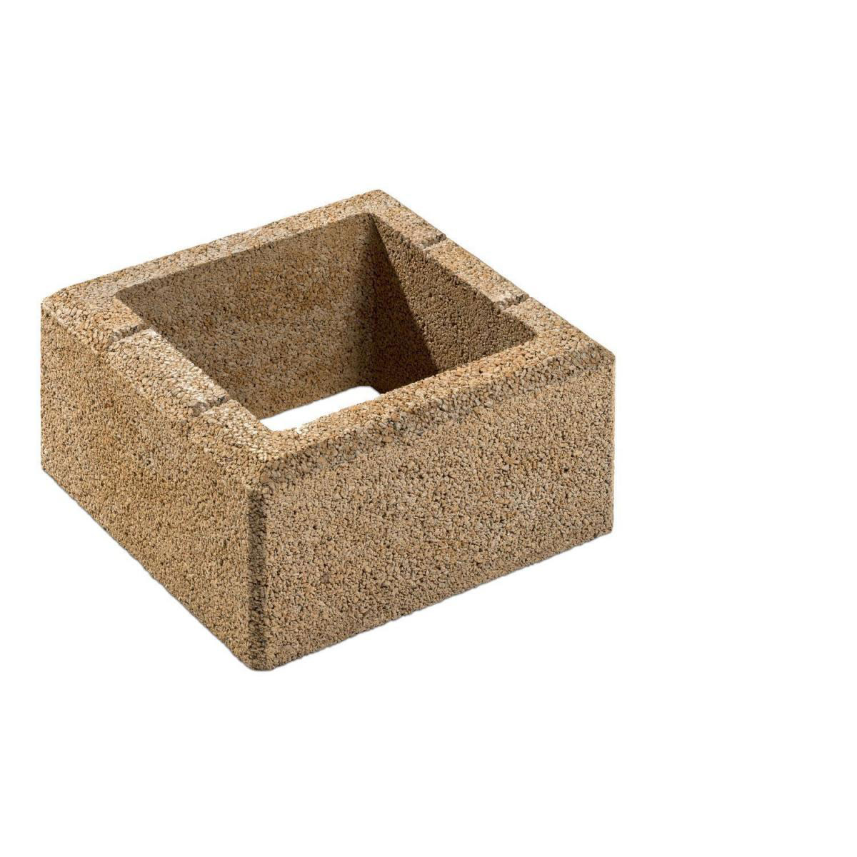 Diephaus  Gartenmauersteine 37,5 x 37,5 x 20 cm Sandstein-Pfeilerst.