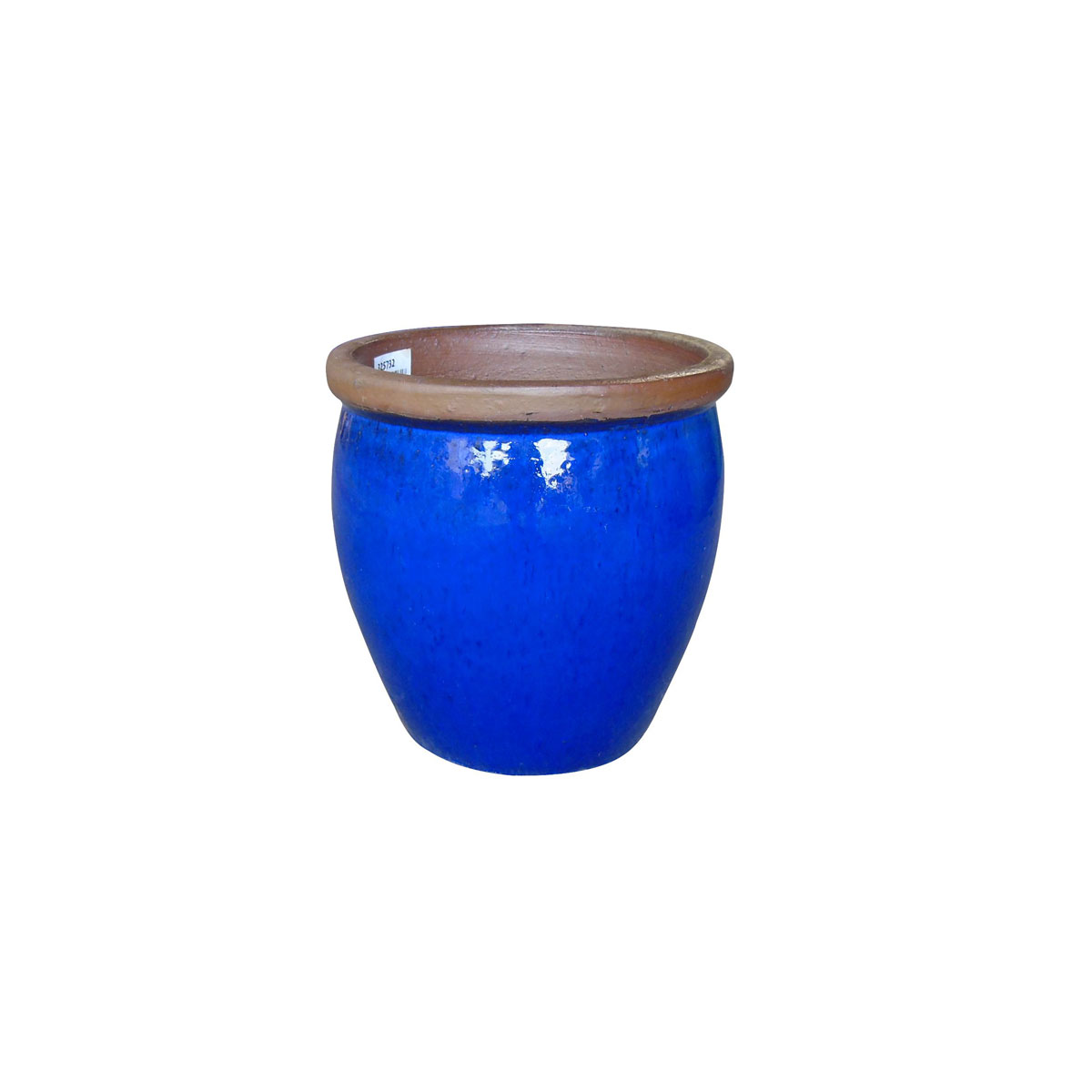 Haveson Pflanztopf Big Pot blau glasiert Durchmesser 30 x 30 cm