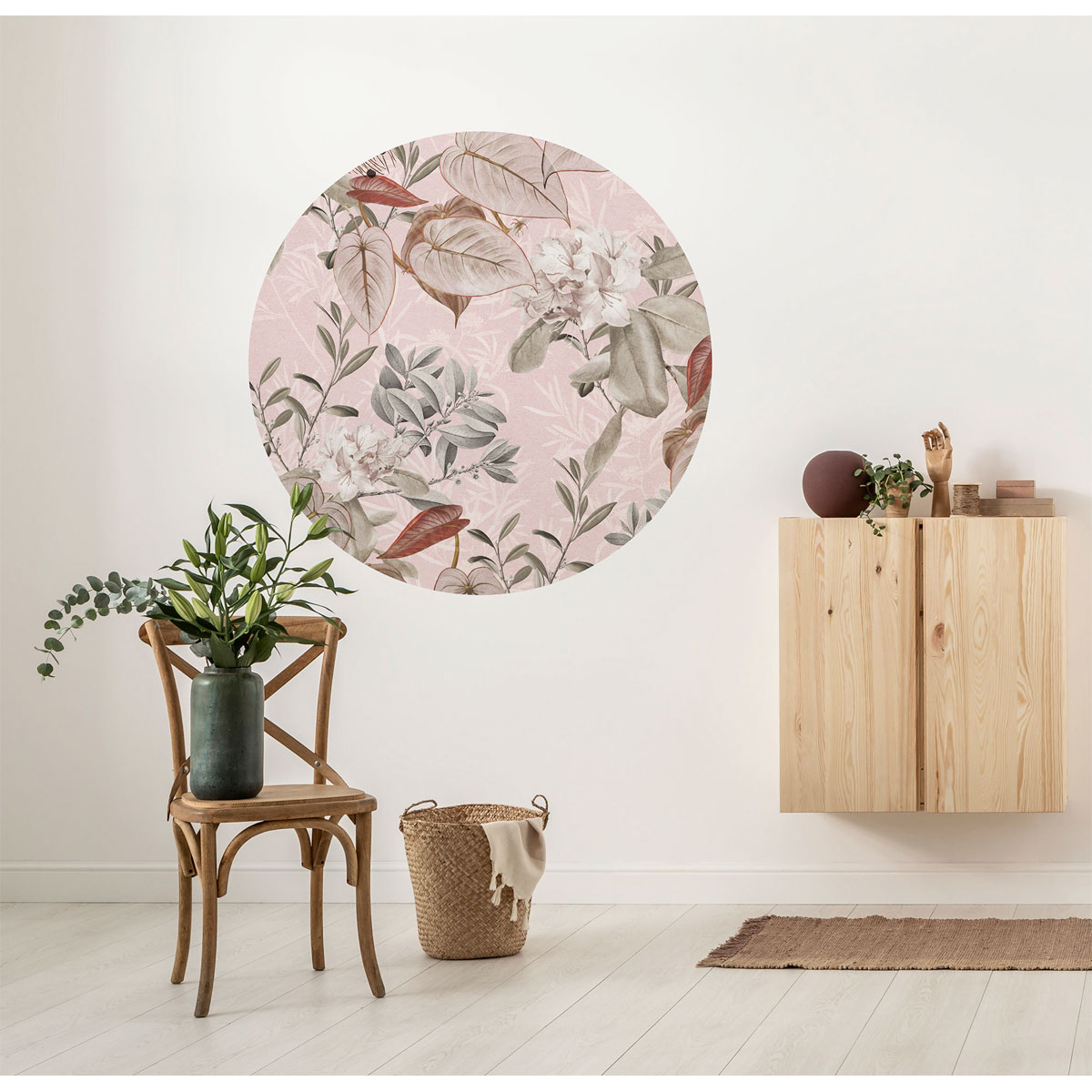 Komar  Selbstklebende Vlies Fototapete rund Adorn Durchmesser 125 cm