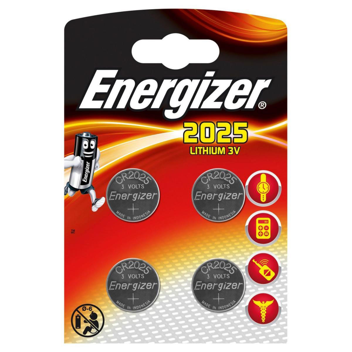 CR2025-Batterien 4 Stück