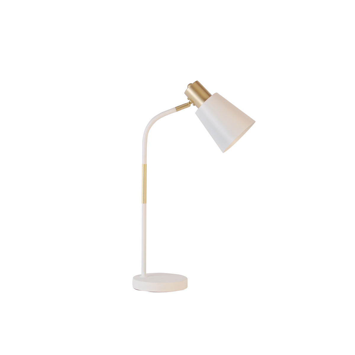 Flector Tischleuchte Cleo HxD 55x12,5cm weiss-goldfuer E27 LM max. 40W Bild 1