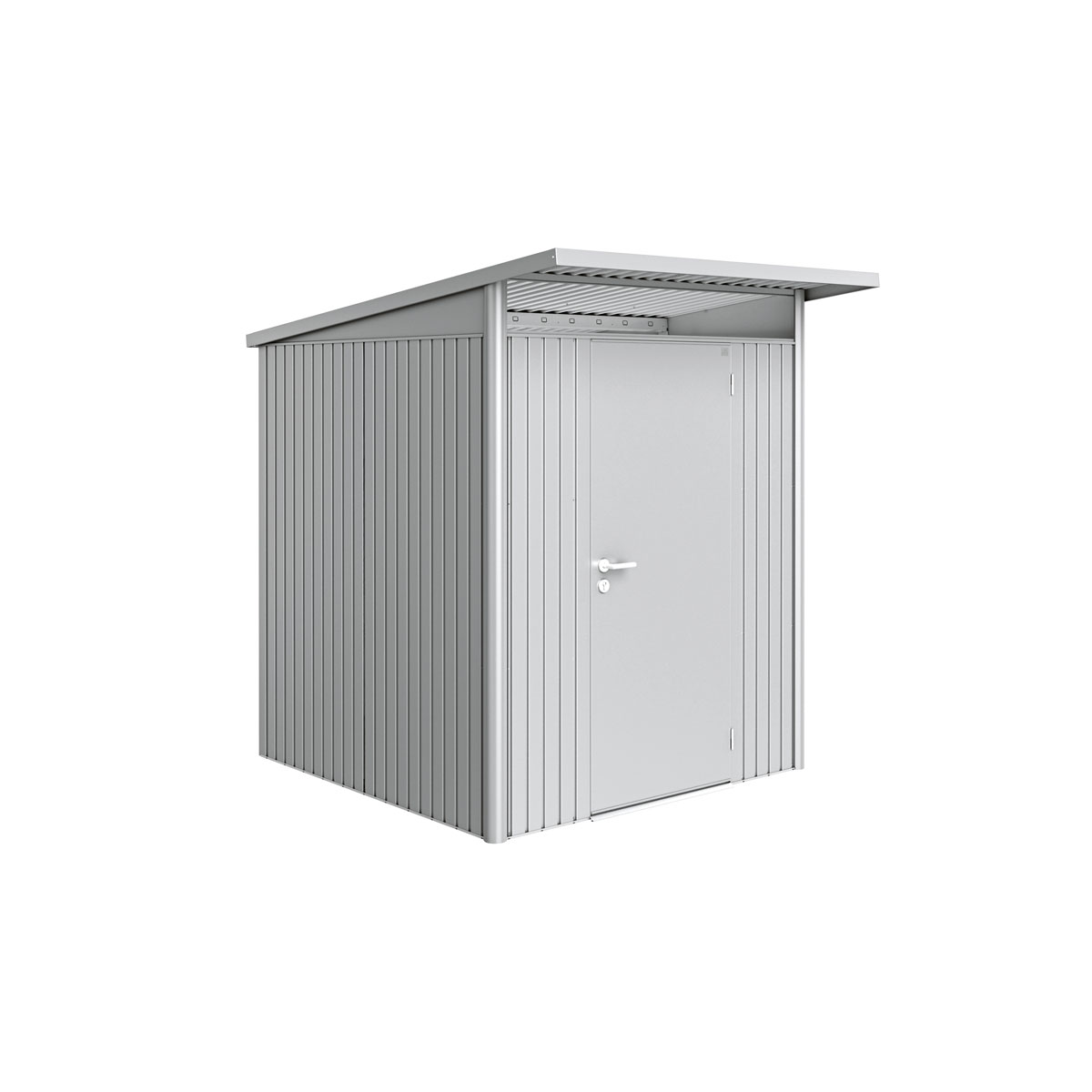 Biohort Gerätehaus AvantGarde A1 dunkelgrau metallic mit Standardtür Bild 3