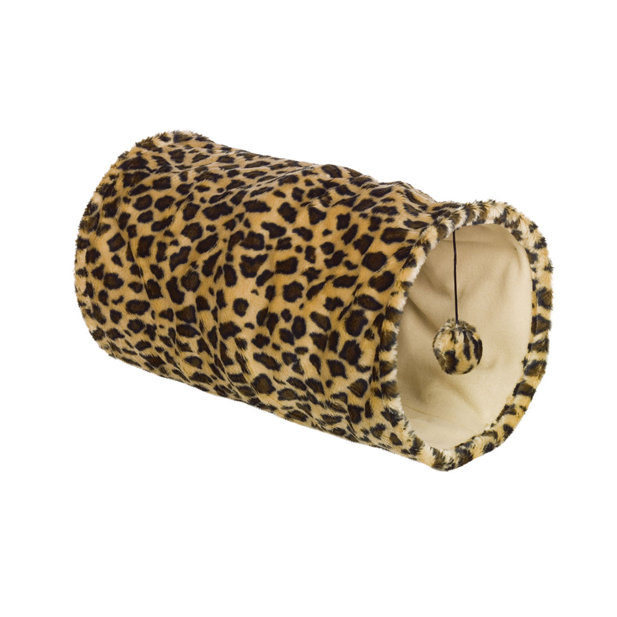 Plüschtunnel Leopard Durchmesser 25 x 50 cm