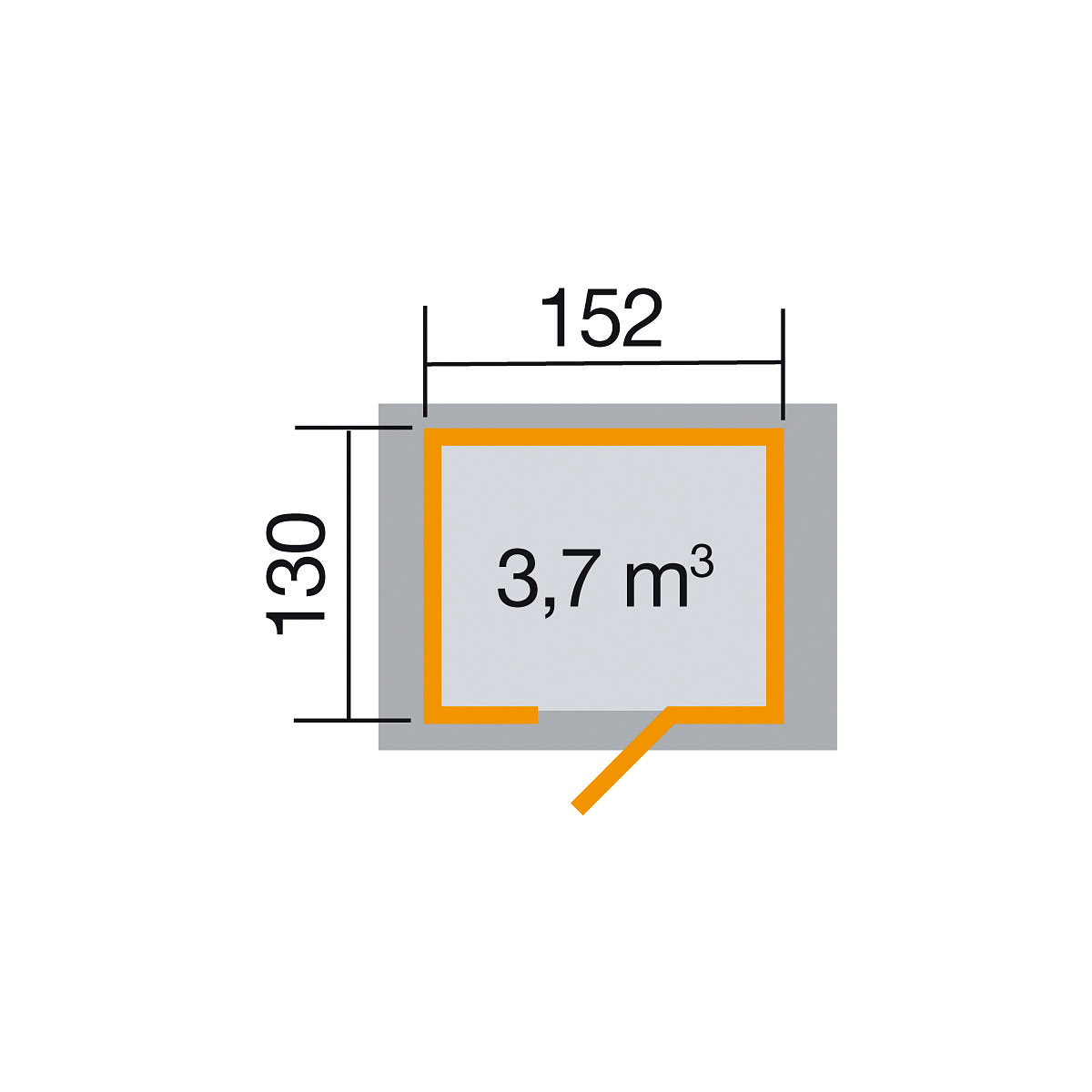 Weka Gartenhaus 317 Größe 2 19 mm natur Bild 2