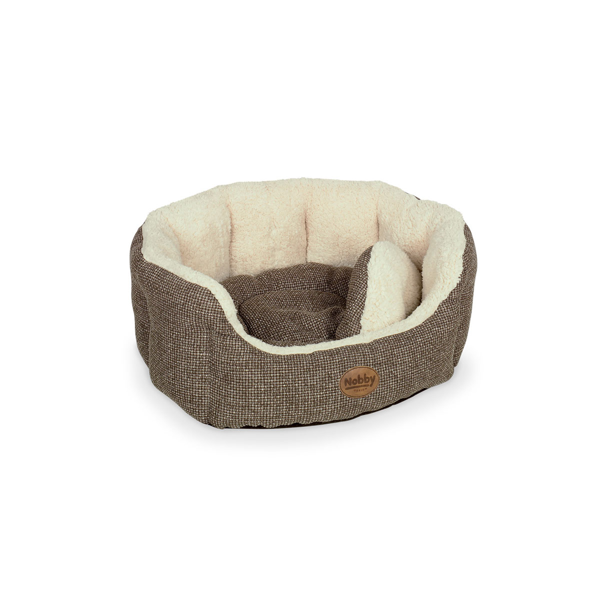 Nobby Komfortbett oval braun 45 x 40 x 19 cm
