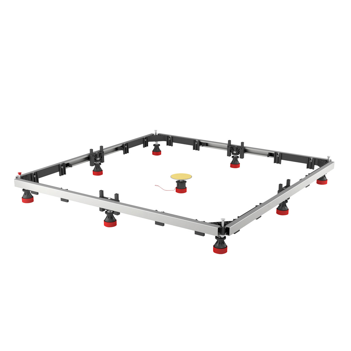 Schulte Duschwannen-Einbaurahmen grau Eisen Verzinkt 70-150 x 70-180 x 12-17 cm