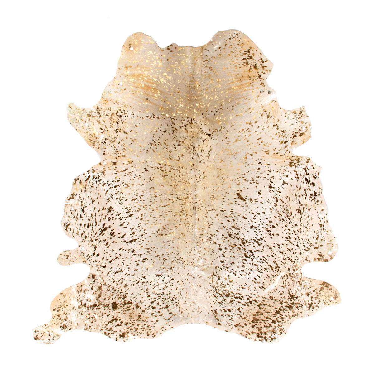 Rindlederteppich „Fly 110“, weiß/gold Bild 1