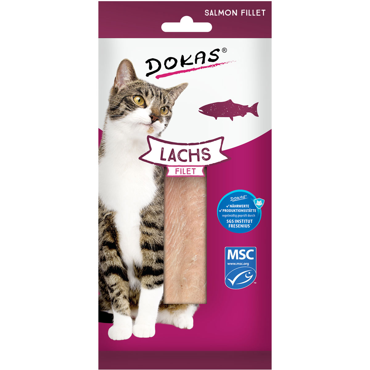 Dokas  100% delikates Lachsfilet 22g