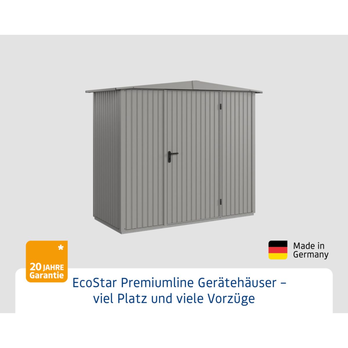 EcoStar  Gerätehaus Trend-STyp 1RAL9007 1 flg Bild 3