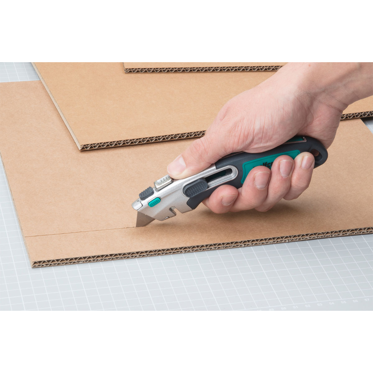 Wolfcraft  Profi-Dual-Sicherheitsmesser mit Trapezklinge Bild 2