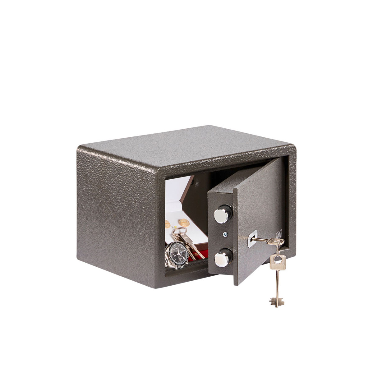 Burg Wächter Möbeltresor Point-Safe P 1 S 28 x 18 x 20 cm schwarz-braun Bild 3