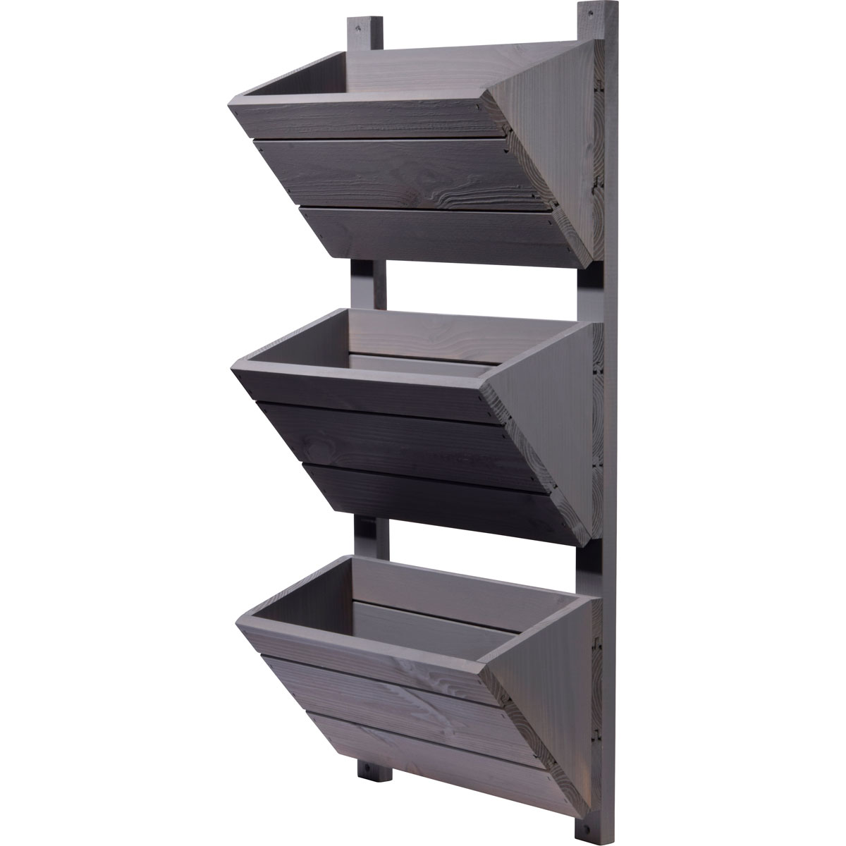 dobar Wandbeet 3-stufig 38 x 79 x 17,5 cm grau Bild 2