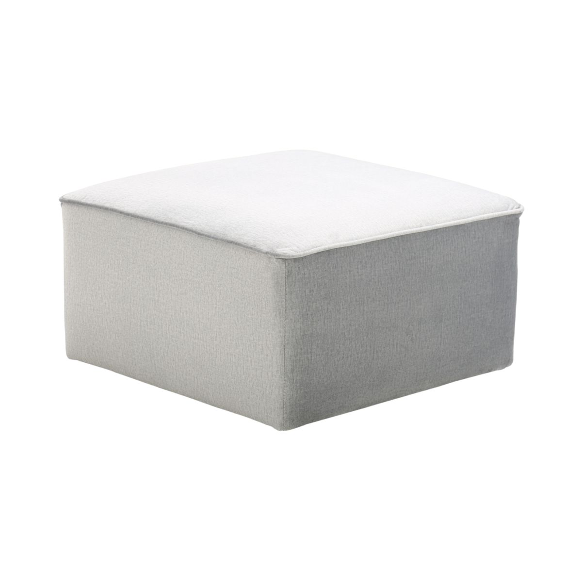 Polsterhocker Presley 325 silber grau