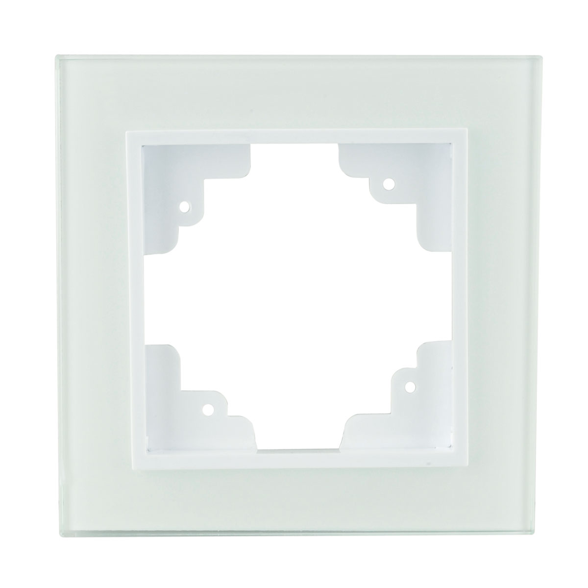 Abdeckrahmen Melbourne 1-fach Echtglas Serie 706