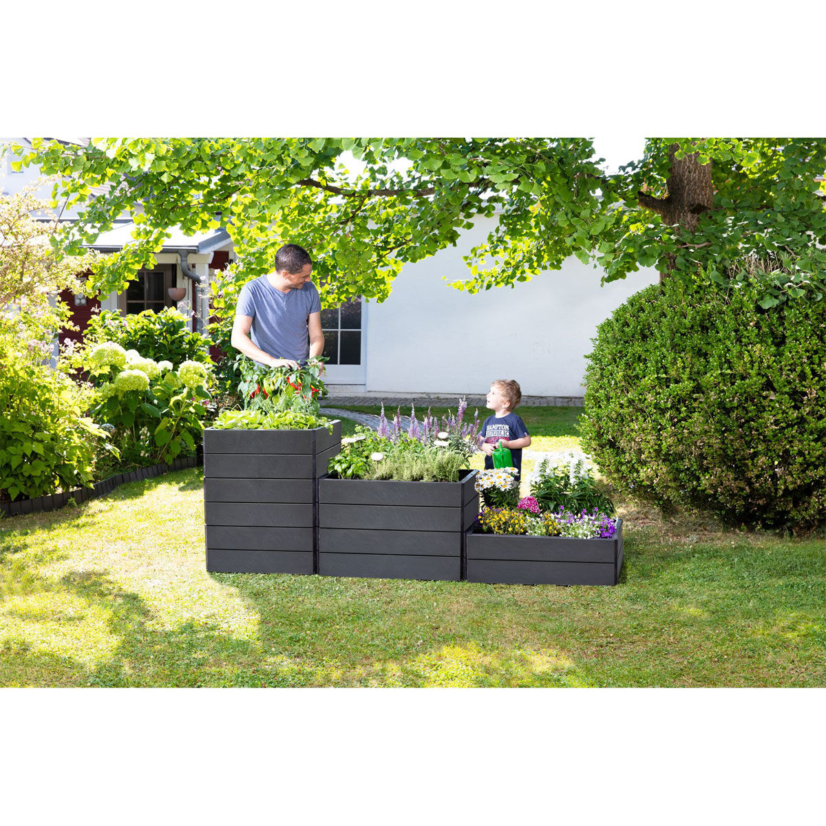 Garantia Hochbeet-System Ergo Quadro Größe M grau Bild 9