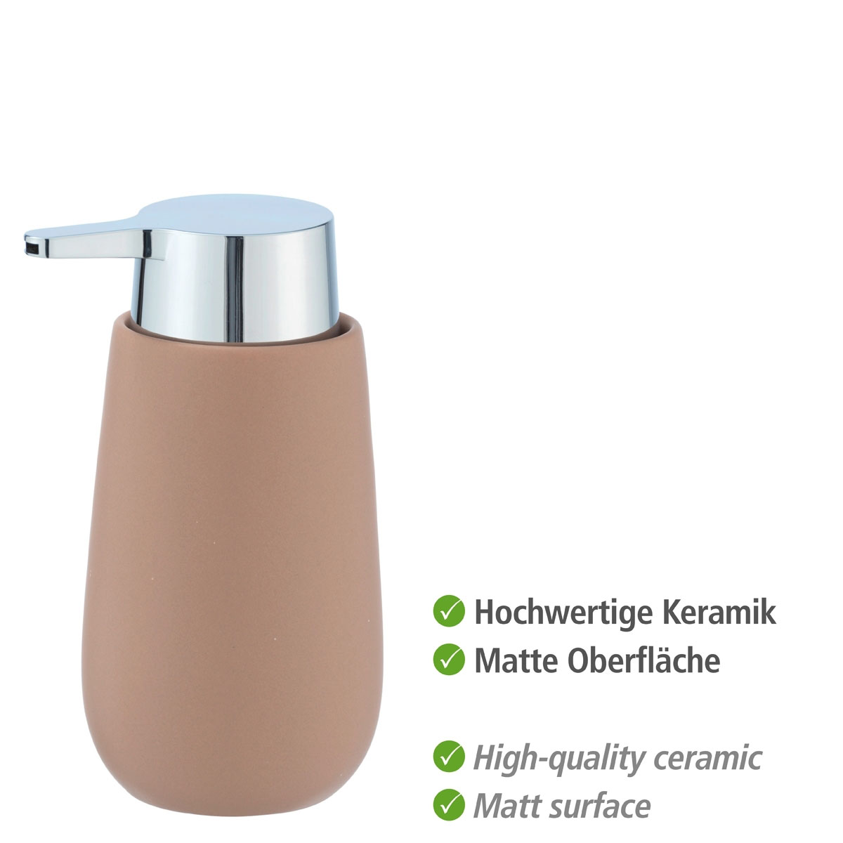 Wenko Seifenspender Badi sand 320 ml Bild 2