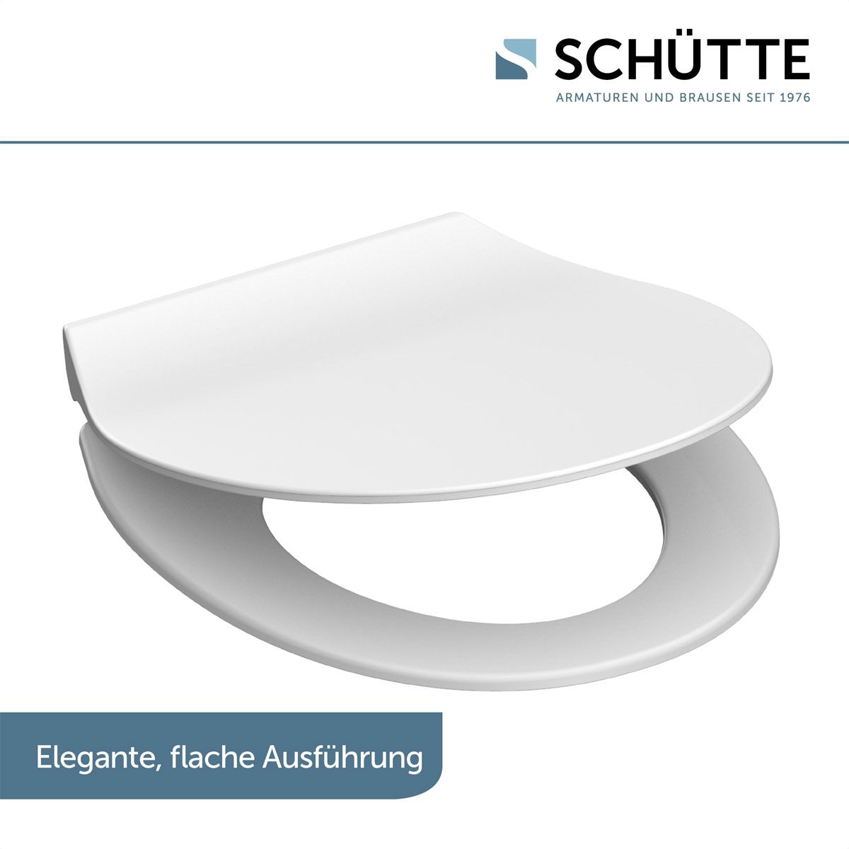 Schütte Duroplast WC-Sitz SLIM WHITE mit Absenkautomatik und Schnellverschluss Bild 3