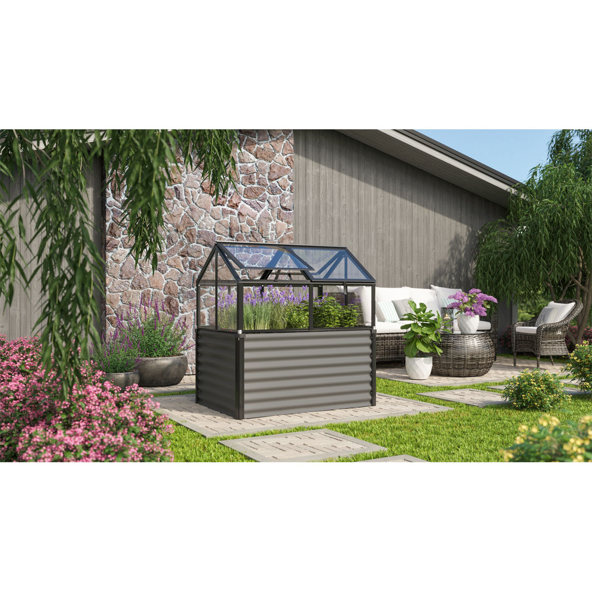 Vitavia  Hochfrühbeet Zola ESG schwarz