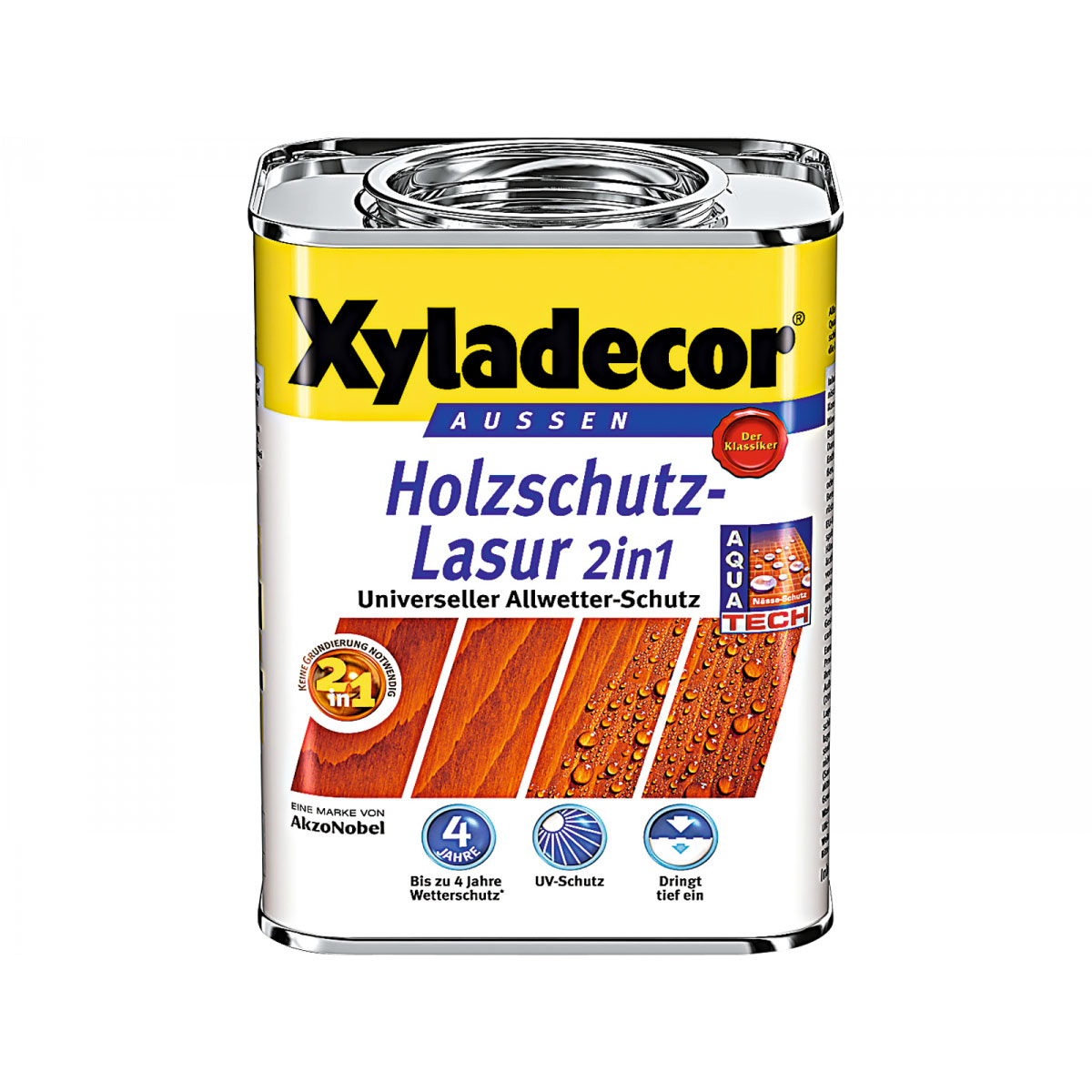 Xyladecor Holzschutz-Lasur nussbaum 0,75 L Bild 1