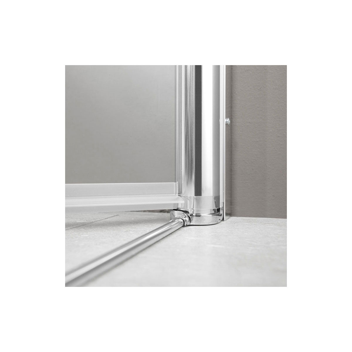 Breuer  Pendeltür Elana 6 für Nische, Alu chromeffektt, Klarglas, 900 mm Bild 2