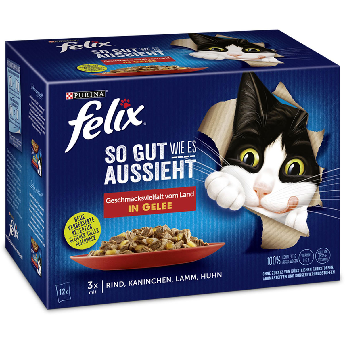 Felix „So gut wie es aussieht“ Gelee vom Land, 12x85g, Portionsbeutel