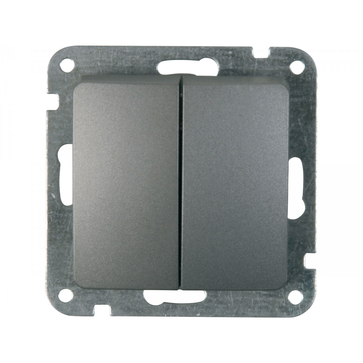 Unitec Serienschalter Monaco silber