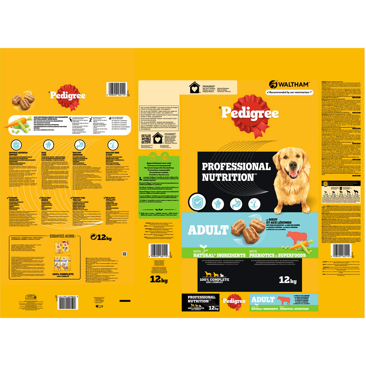 Pedigree Hundefutter Professional Nutrition Adult Rind und Gemüse 12 kg Bild 4