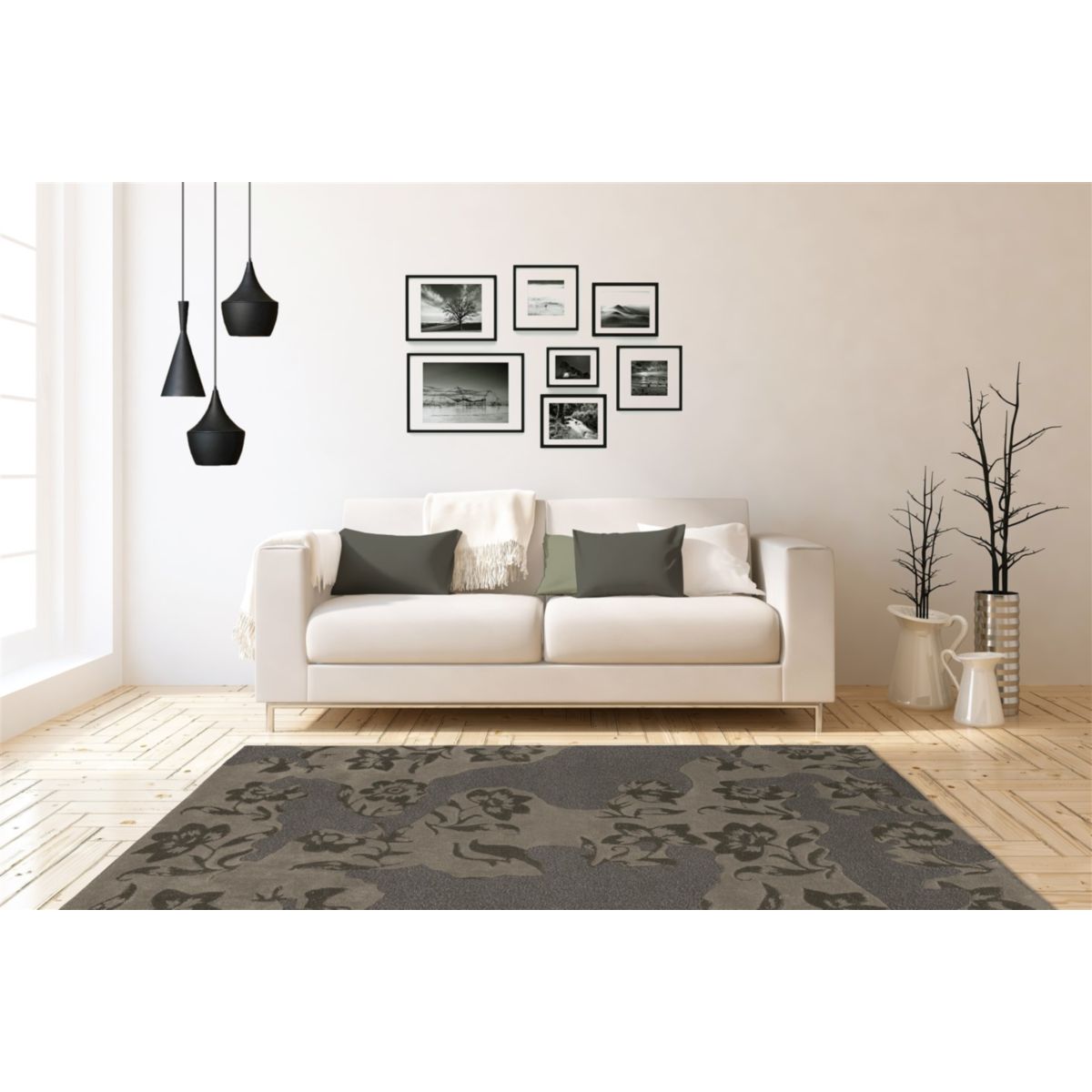 Spirit 7302 Taupe / Grau 120cm x 180cm Bild 2