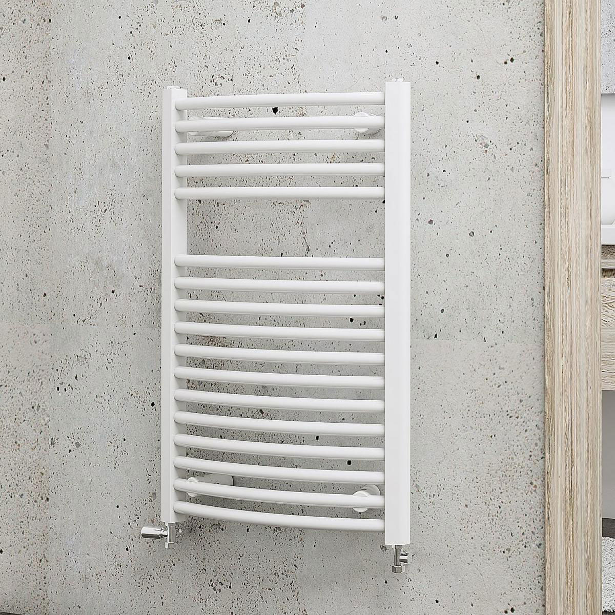 Schulte Design-Heizkörper München rund alpinweiß 775 x 500 mm