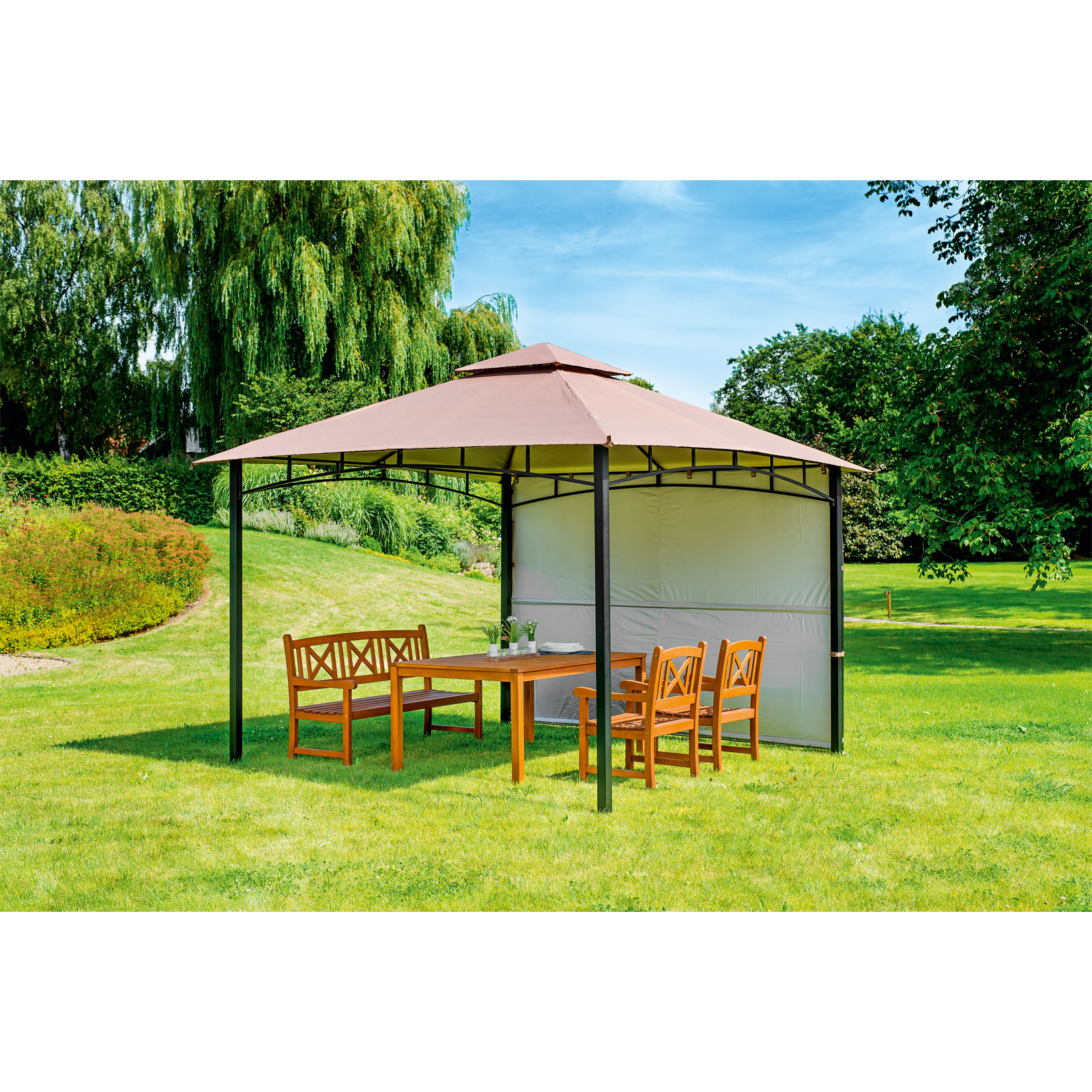 Haveson Seitenteile für Pavillon mit ausklappbaren Seitenteil Nr 452354 Bild 3