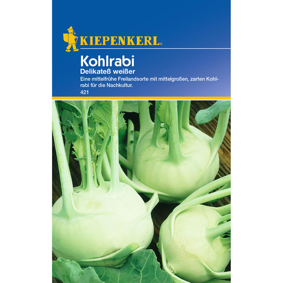 Kiepenkerl Kohlrabi Delikateß weiß Bild 1