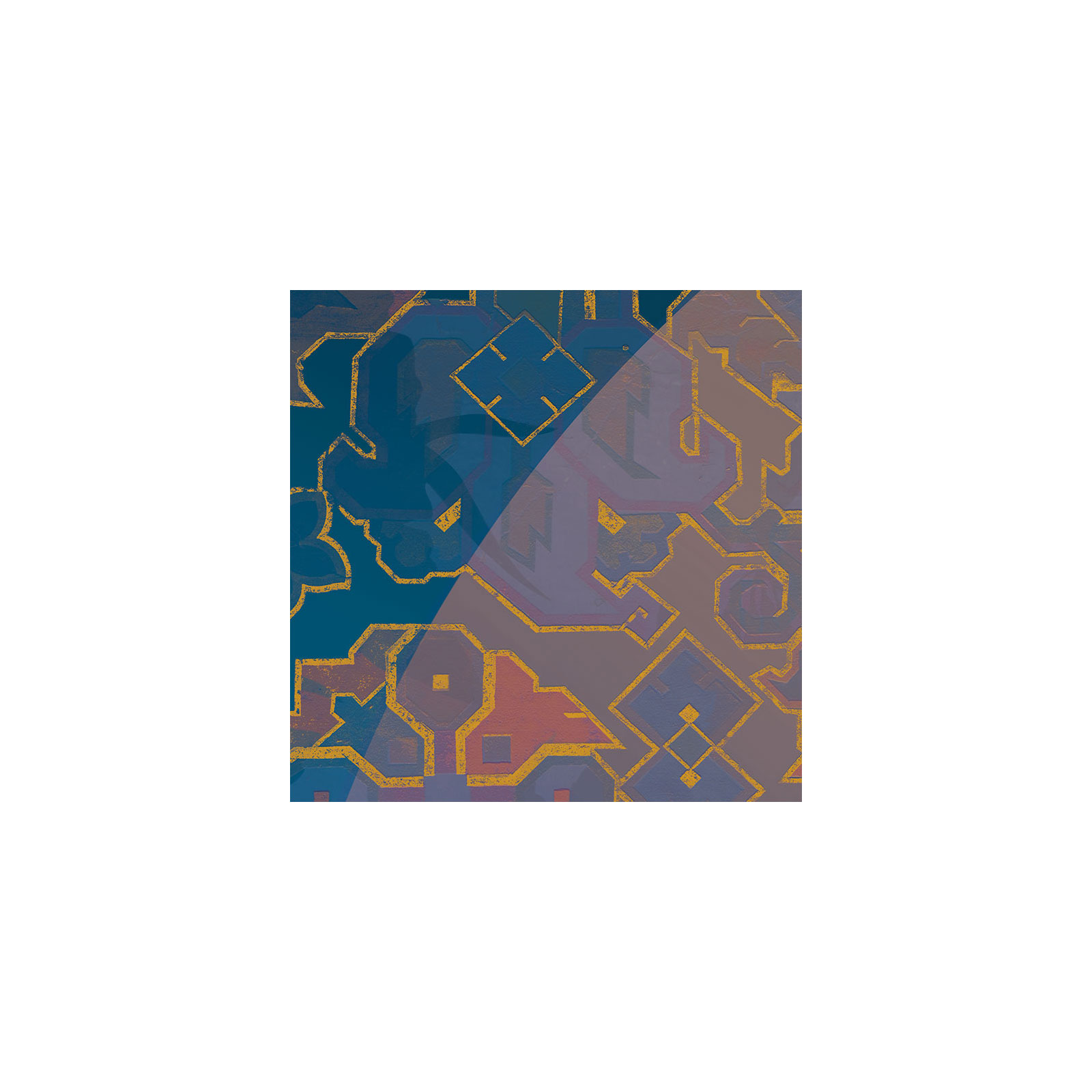 Komar  Selbstklebende Vlies Fototapete rund Ornament Durchmesser 125 cm Bild 3