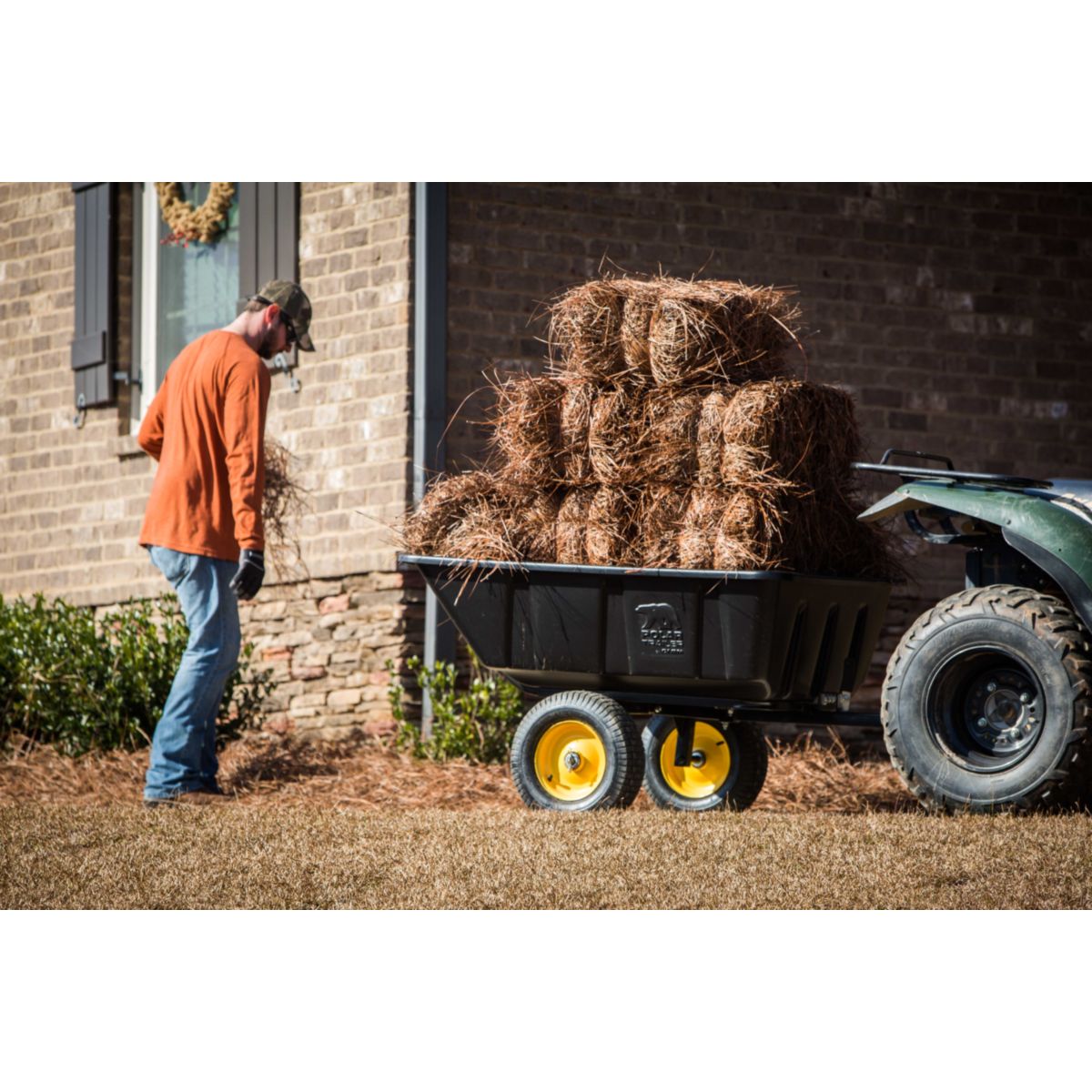 Polar Schubkarre Anhänger 283L 175x94x71cm Bild 2