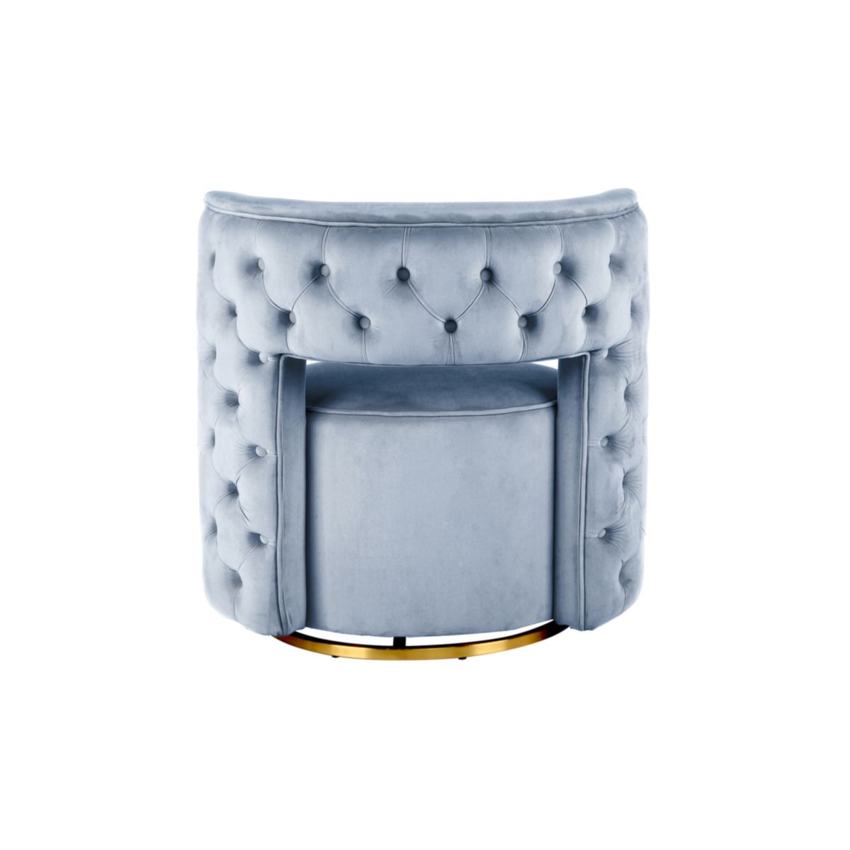 Sessel Drehsessel Beverly 125 hellblau gold Bild 4