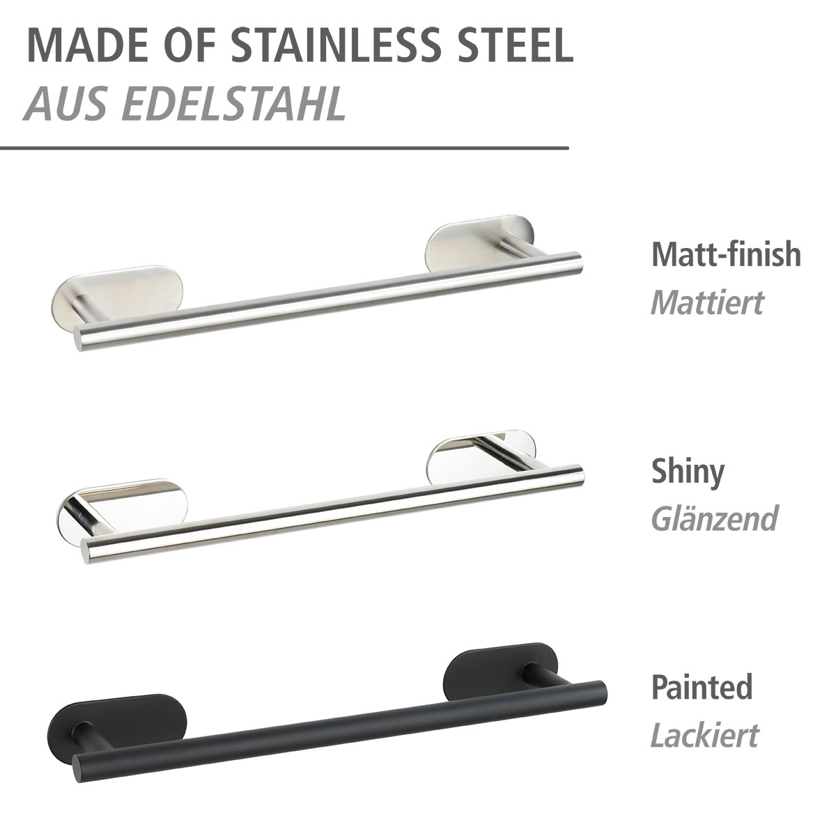 Wenko Turbo-Loc Badetuchstange Orea Shine Bild 5