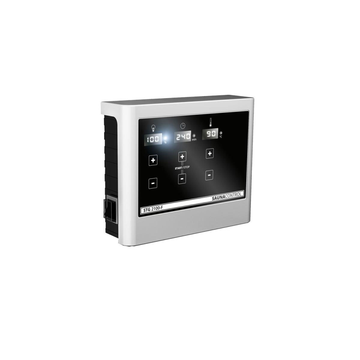 Karibu Sauna Sonara Fronteinstieg 9 kW Ofen externe Strg modern Tür graphit ohne Kranz Bild 8