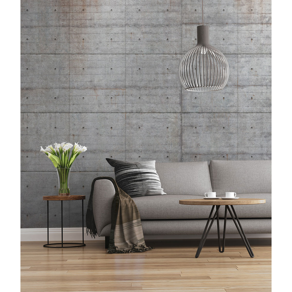 Komar  Vlies Fototapete Concrete Blocks 300x250 cm