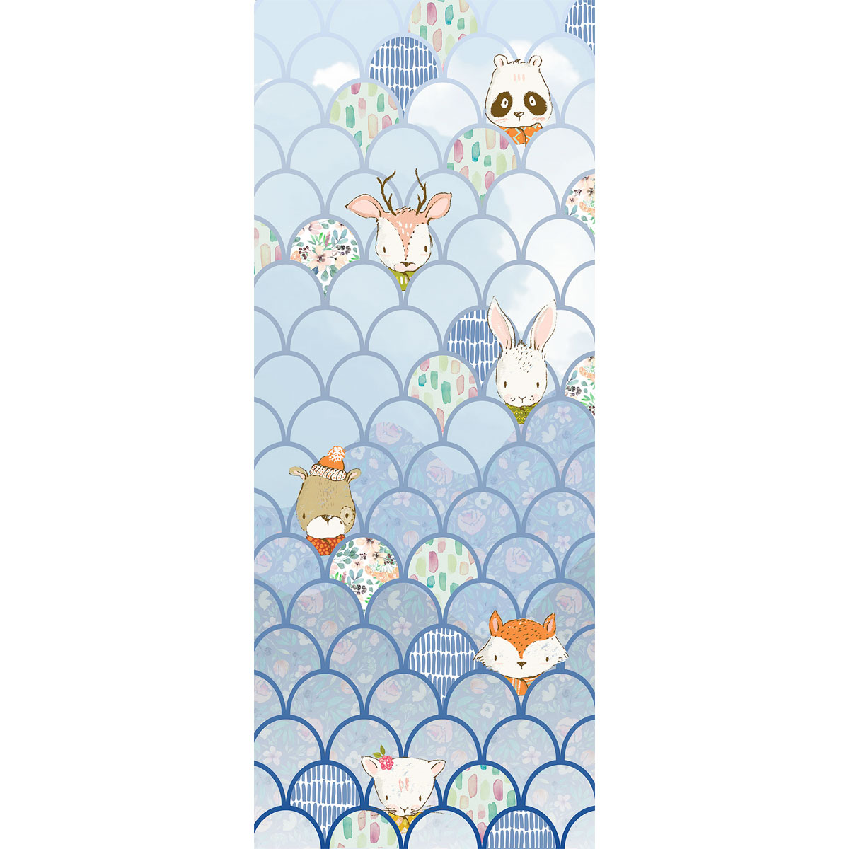 Komar  Vlies Fototapete Shelly Bluewave Panel 100x250 cm Bild 2