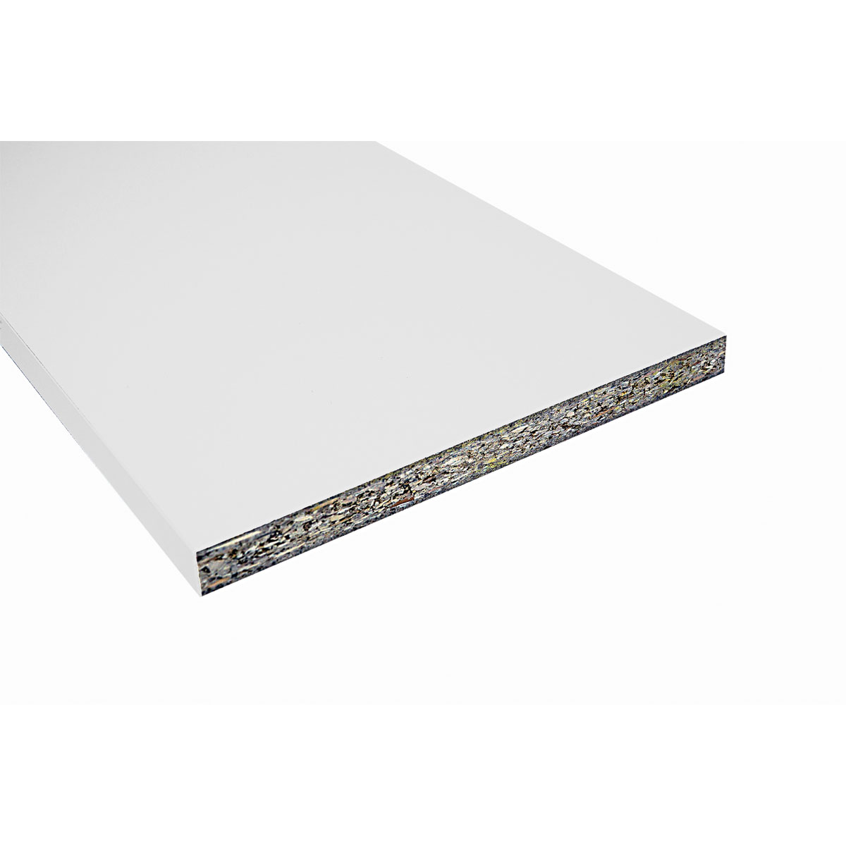 Möbelbauplatte 2630 x 200 x 19 cm weiß Bild 2