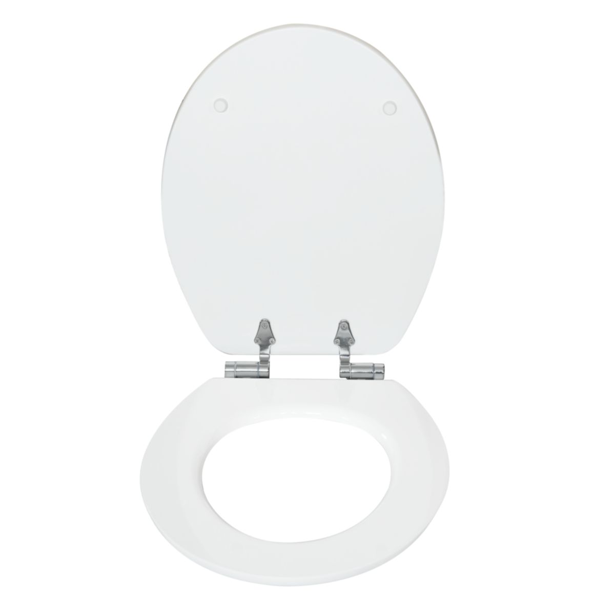 Valblue WC-Sitz Wood MDF-Holzkern Absenkautomatik Metallscharniere verchromt Bild 3