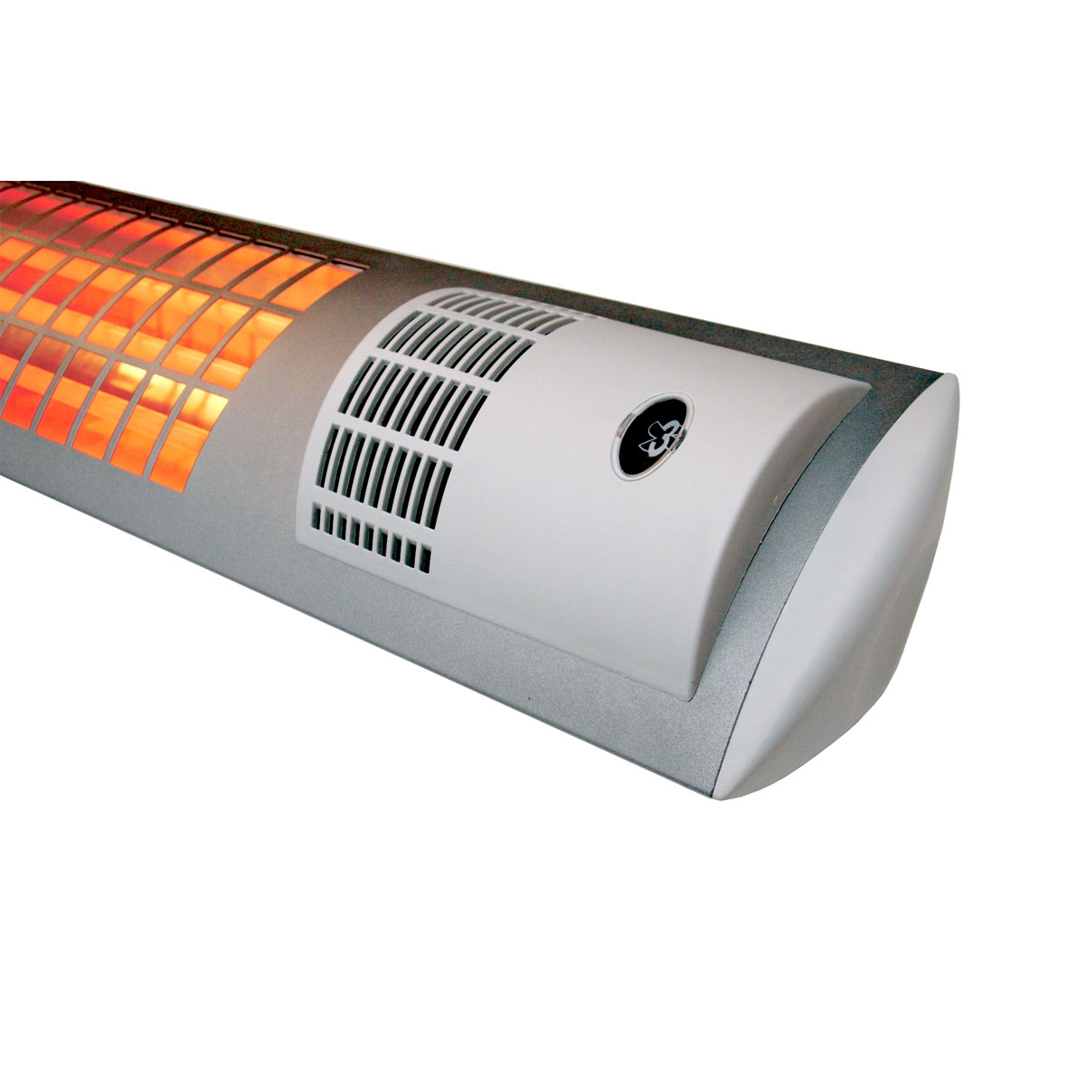 Ximax  Infrarotheizung Infrarotstrahler mit Ventilator 175 x 700 mm 1800 Watt Weiß Bild 2