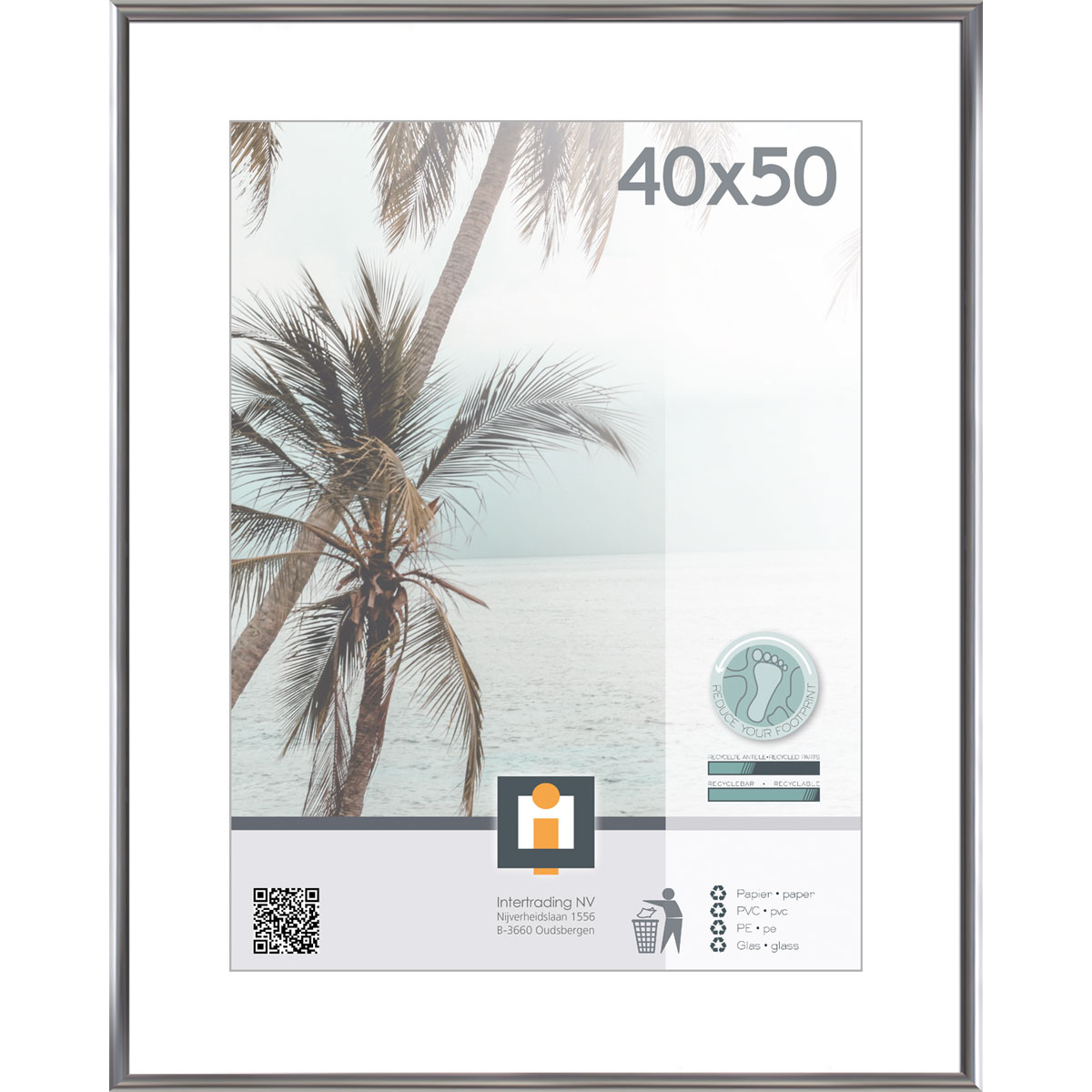 Bilderrahmen Kyoto 40x50 cm silber