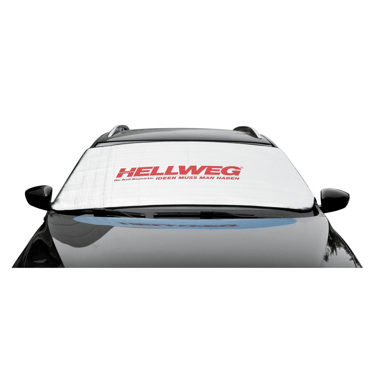 Frontscheibenabdeckung mit Hellweg-Logo 200 x 70 cm Bild 1