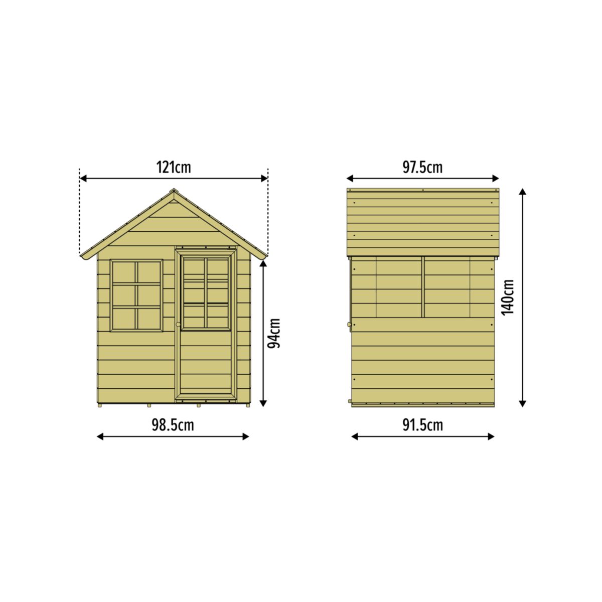 Zwerkules Spielhaus Holla 97,5x121x140 cm Bild 6