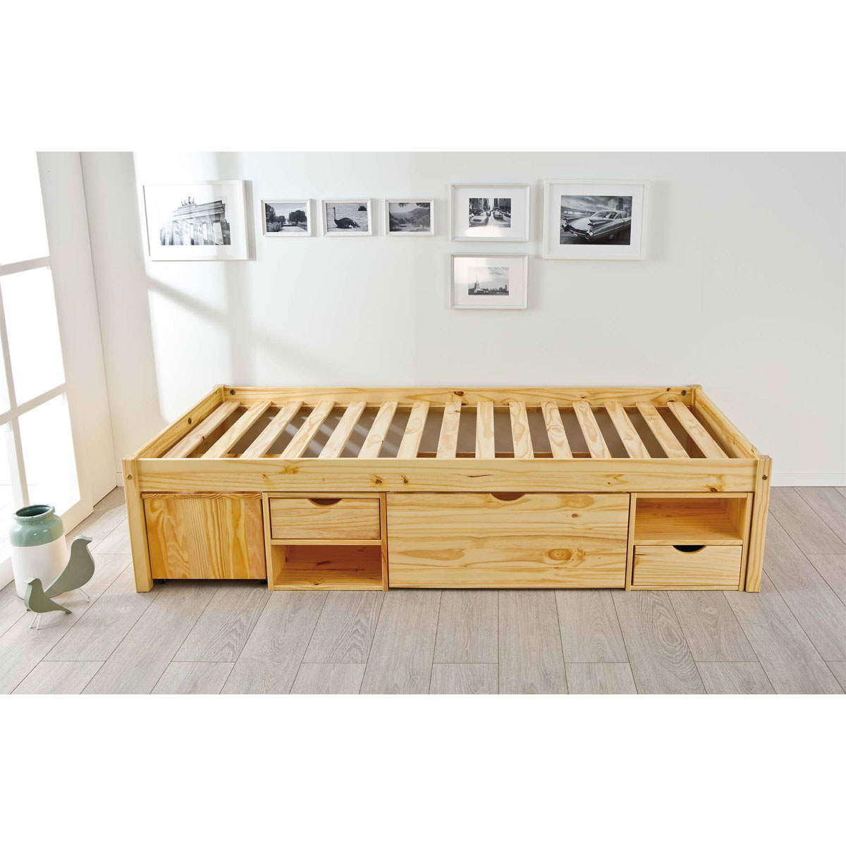 Inter Link Funktionsbett „Claas“, 90x200 cm, farblos, mit Rost Bild 5